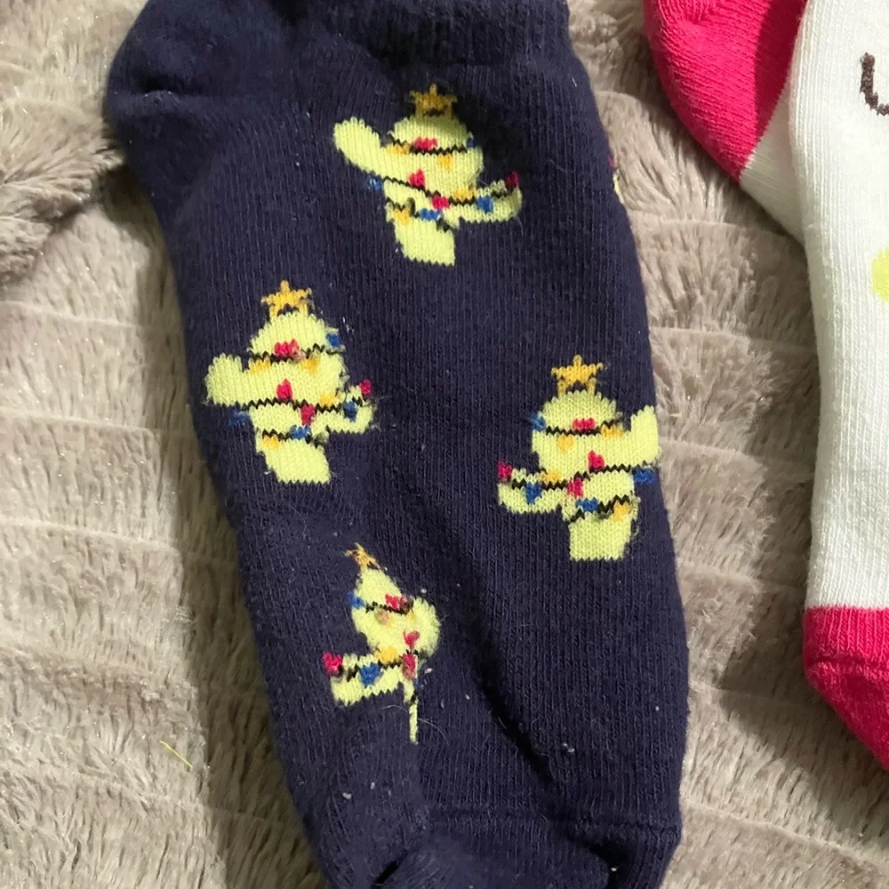 Set of 4 Girls Christmas socks